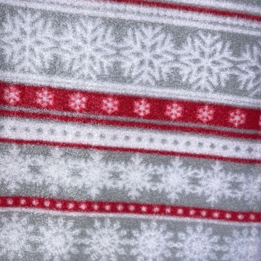 Unisex Snowflake fairisle footless fleece onesie PJ 4T - Picture 6 of 16